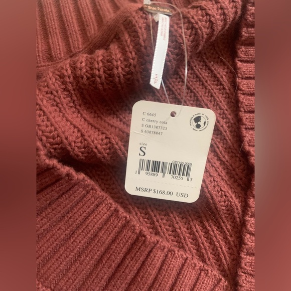 Free People Emilie Sweater Set in
Cherry Cola NWT $168 casual revolve fall knit - Picture 9 of 12